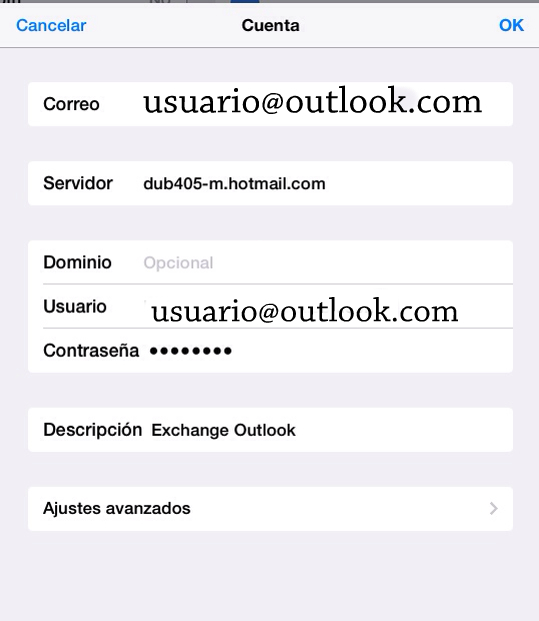 Exchage outllok.com